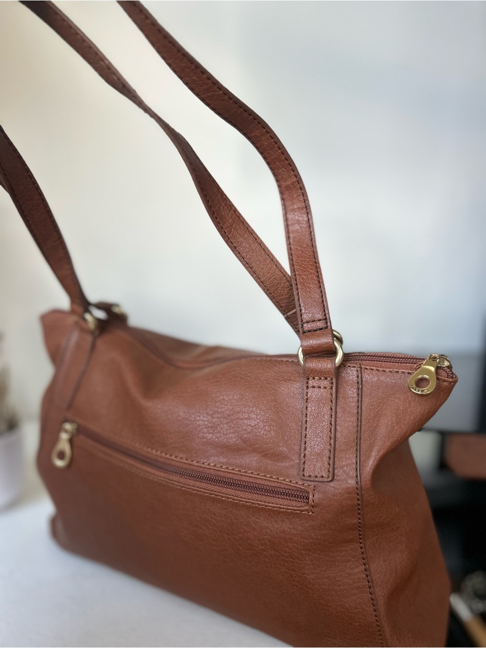 Relic Brown Multi-Panel Leather Tote Bag - Picture 6 of 11